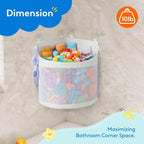 Kids Bath Toy Organizer – Large Mesh Storage Bag, Hanging Shower Caddy