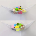 Mesh Net Toy Hammock Corner Stuffed Animals Kids Baby Hanging Storage Organizer
