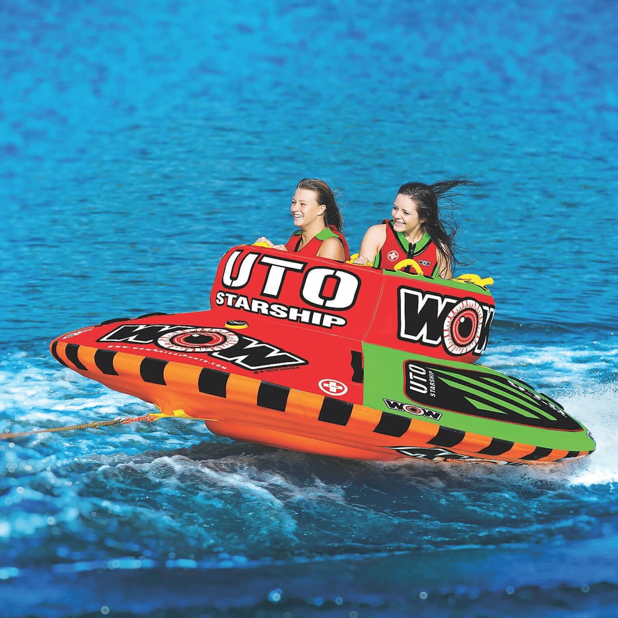 WOW Watersports UTO Starship up to 5 Person Towable with outside Deck