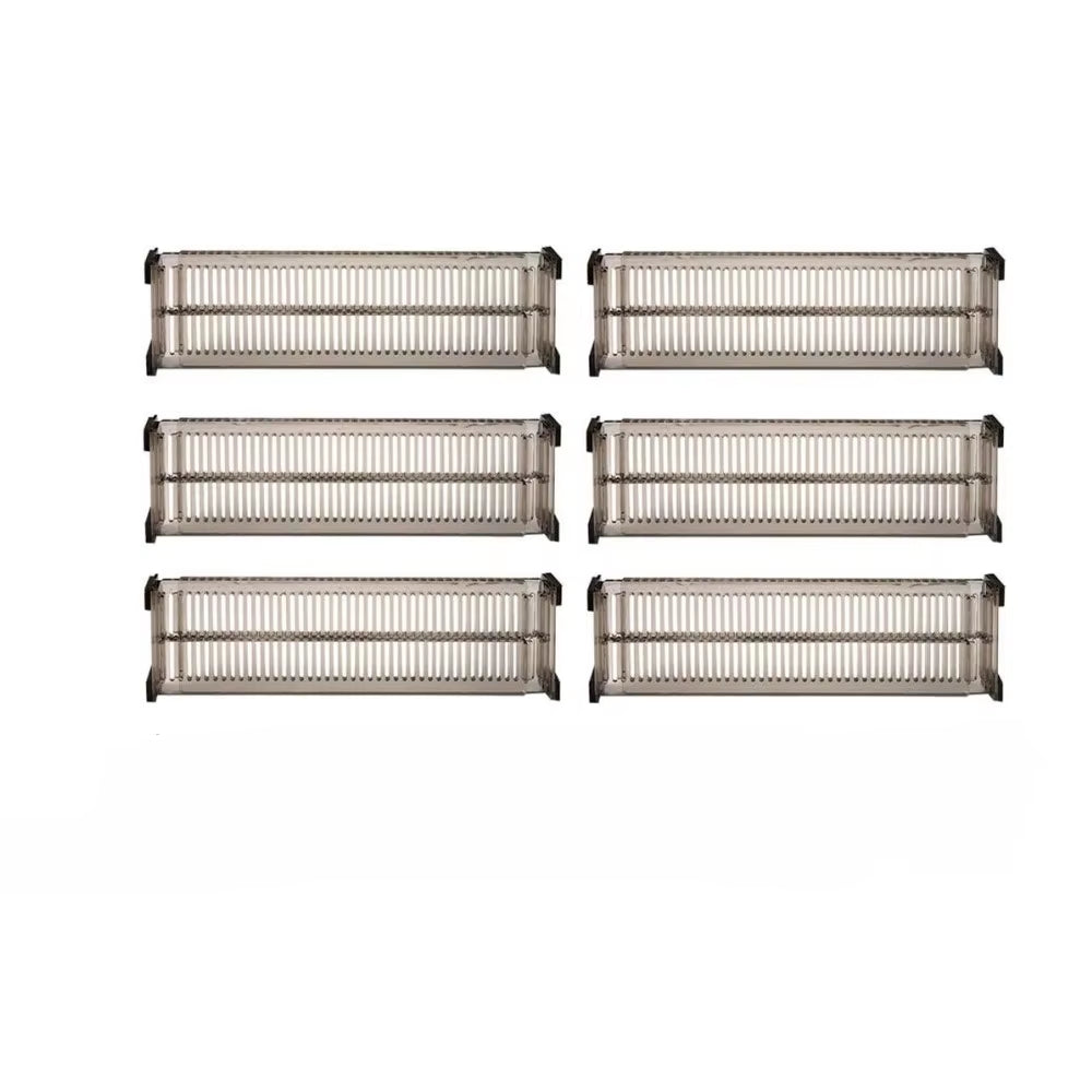 Drawer Divider Adjustable Length from 28 to 53.5 Cm, Kitchen Storage, Organiser, Plastic, Clear,