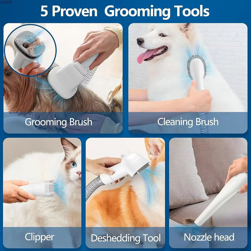 Pet Grooming Vacuum Kit – Effortless, Mess-Free Grooming at Home