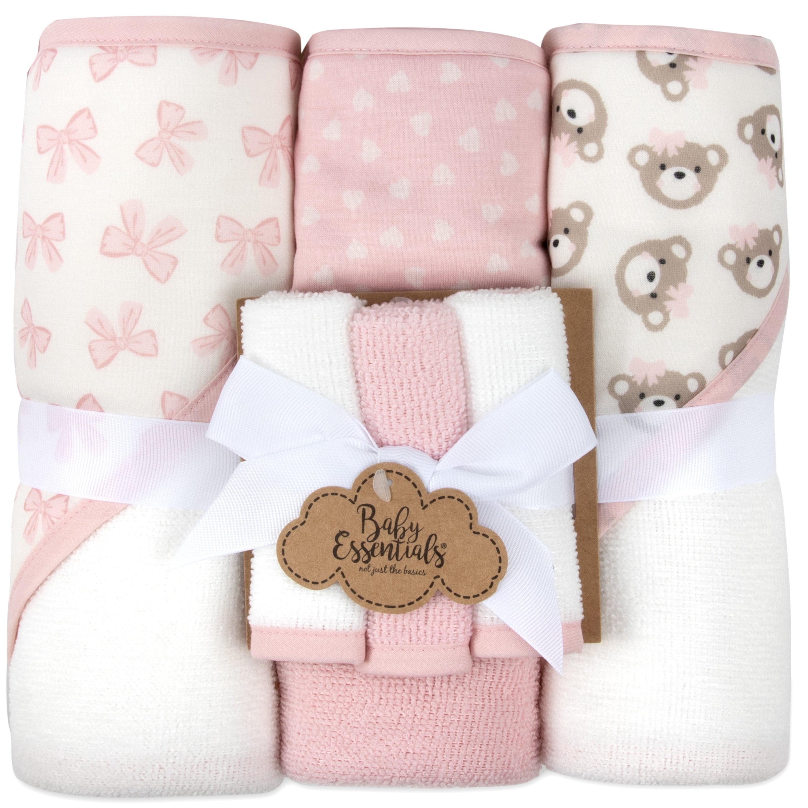 6-Piece Hooded Baby Towel & Washcloth Set – Ultra-Soft, Cozy & Adorably Sweet