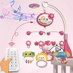 Musical Crib Mobile – Lights, Projection & Remote Control for Soothing Sleep