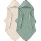 Muslin Hooded Baby Towel – Ultra-Soft, Lightweight & Absorbent (30x30”)