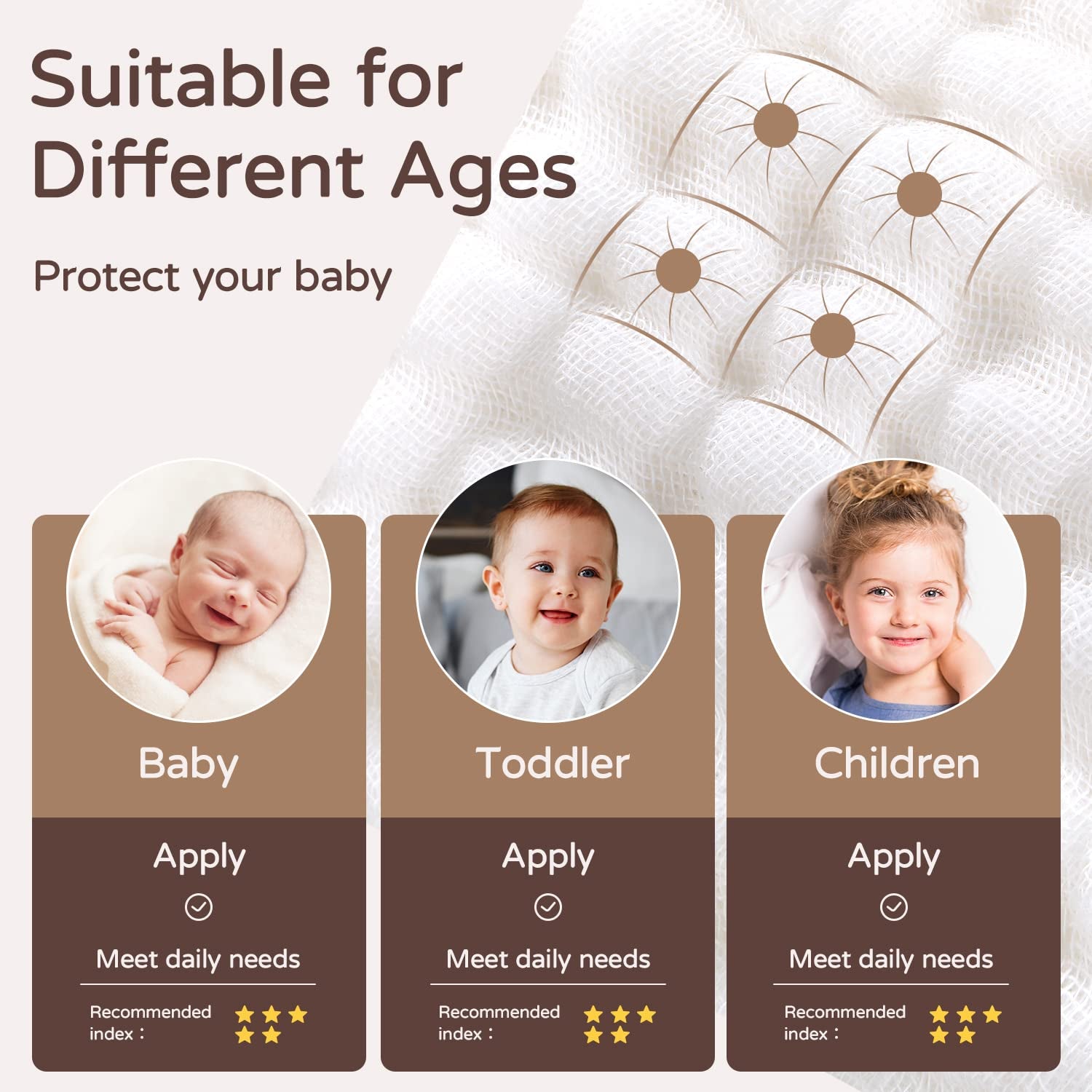 Muslin Hooded Baby Towel – 100% Cotton, Soft & Extra-Large (32x32”)
