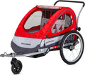 Trailblazer Double Bike Trailer – Seats 2 Kids, 80 lbs Max, Air Tires & Sun Canopy