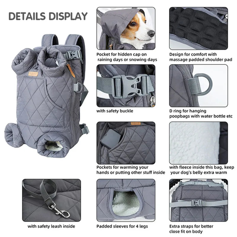 Winter Pet Carrier Backpack – Comfort Meets Convenience
