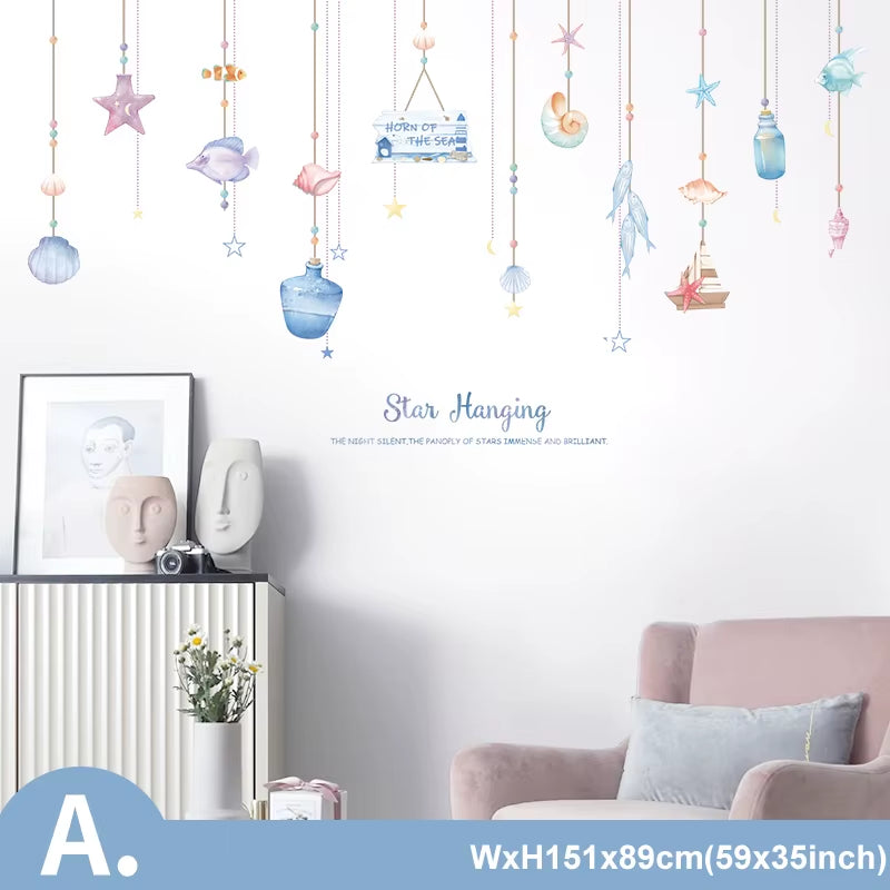 Dreamland Whale Wall Stickers – Waterproof Nursery Décor
