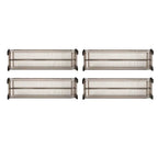 Drawer Divider Adjustable Length from 28 to 53.5 Cm, Kitchen Storage, Organiser, Plastic, Clear,