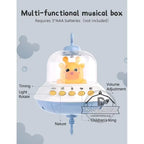 Musical Crib Mobile – Lights, Projection & Remote Control for Soothing Sleep