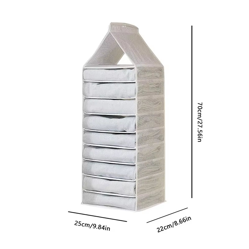 Hanging Closet Organizer – Multi-Layer Storage for Underwear, Pants & Clothes