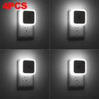 1–8 Pack Plug-In Night Lights – Soft White for Nursery, Kids & Pet Spaces