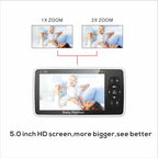 5” Baby Monitor – 2 Cameras, 1000ft Range, Night Vision, 2-Way Audio & Temp Sensor
