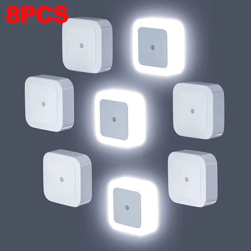 1–8 Pack Plug-In Night Lights – Soft White for Nursery, Kids & Pet Spaces
