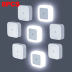 1–8 Pack Plug-In Night Lights – Soft White for Nursery, Kids & Pet Spaces