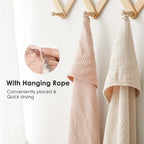 Muslin Hooded Baby Towel – Ultra-Soft, Lightweight & Absorbent (30x30”)