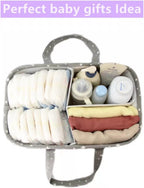 Portable Baby Diaper Caddy – Large Nursery Organizer for Changing Table & Car