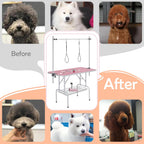 46” Adjustable Pet Grooming Table for Large Dogs – Sturdy, Portable & Easy to Use