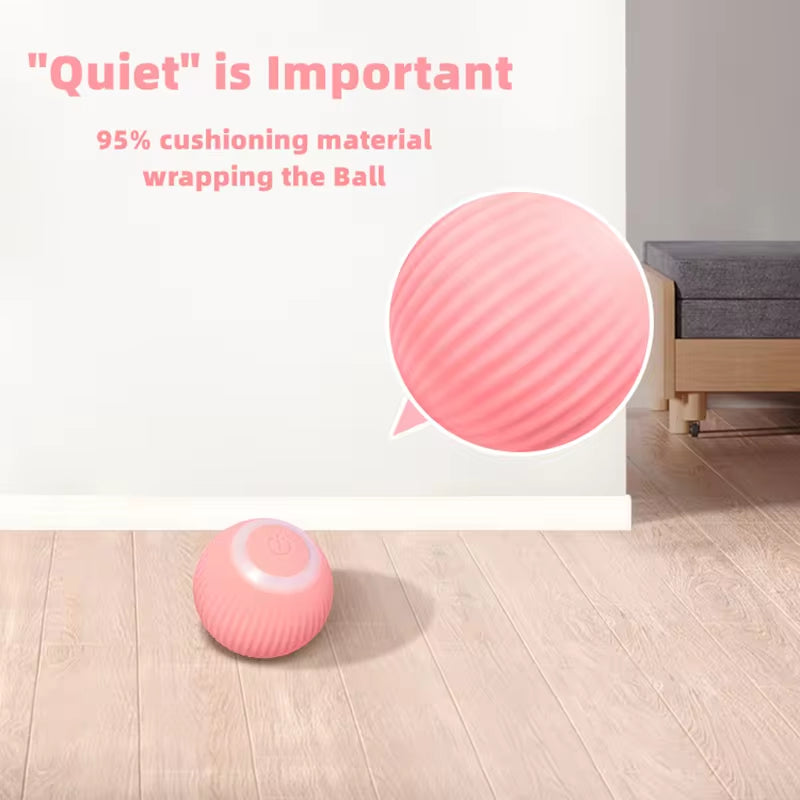 Smart Auto-Rolling Cat Toy Ball – Interactive, Self-Moving Fun for Indoor Cats & Kittens