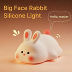 LED Silicone Rabbit Night Light – Touch, USB Rechargeable, Kids & Animal Lovers